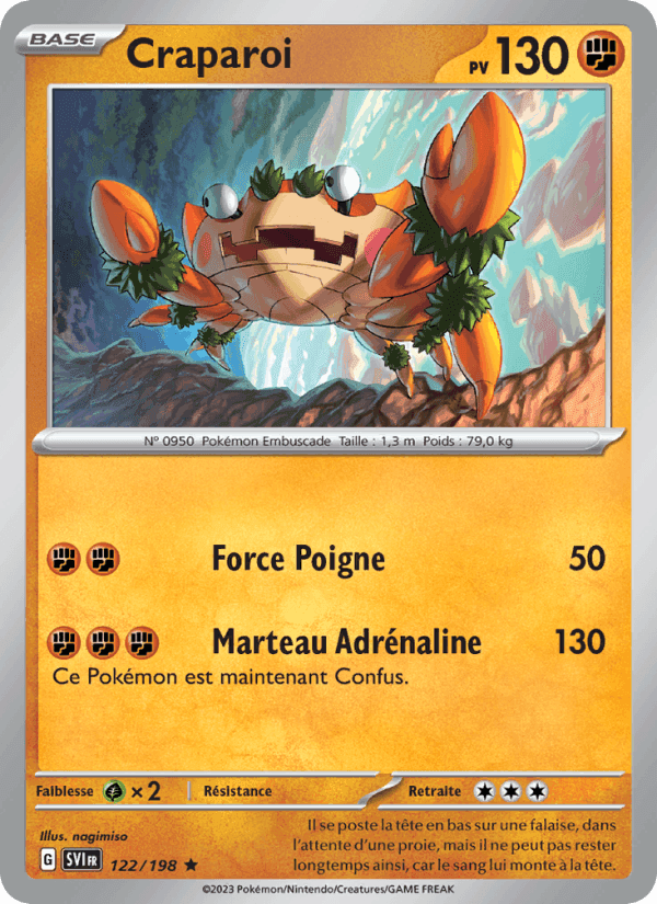 Craparoi, carta 122 di Écarlate et Violet