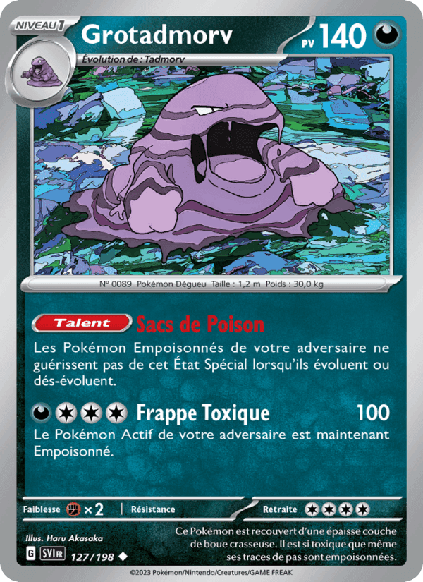 Grotadmorv, card 127 from Écarlate et Violet