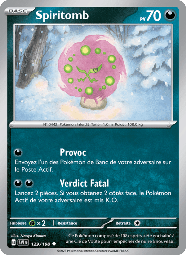Spiritomb, carta 129 de Écarlate et Violet