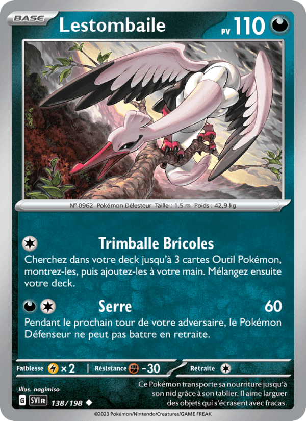 Lestombaile, carta 138 di Écarlate et Violet