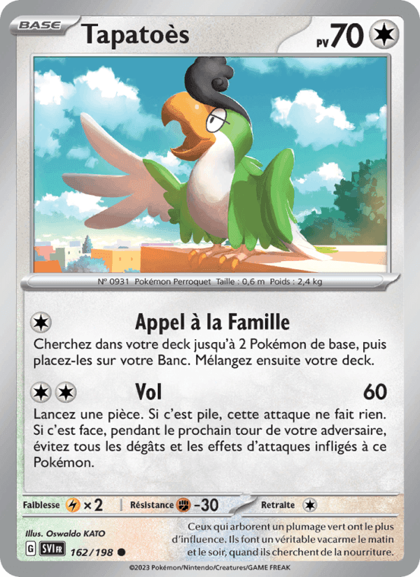 Tapatoès, card 162 from Écarlate et Violet