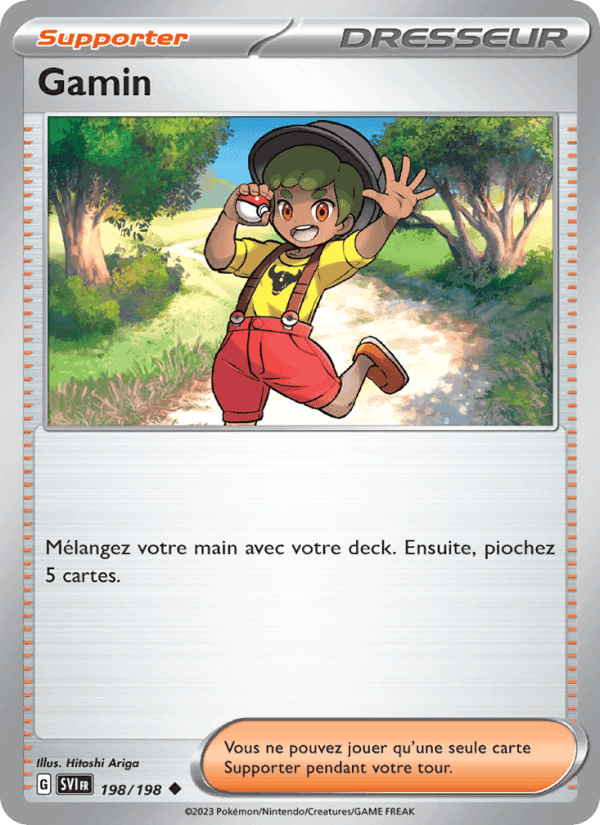 Gamin, carte 198 de Écarlate et Violet