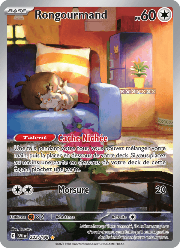 Rongourmand, card 222 from Écarlate et Violet