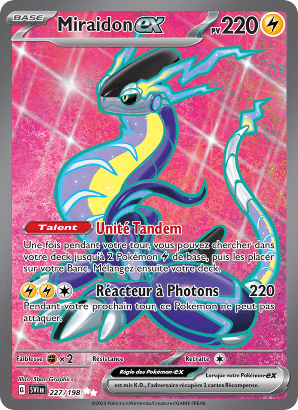 Miraidon-ex, carte 227 de Écarlate et Violet