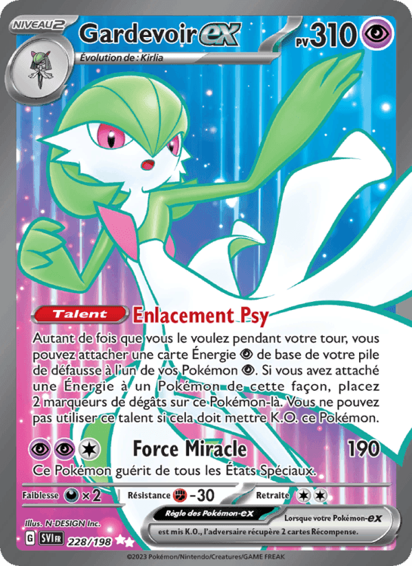 Gardevoir-ex, card 228 from Écarlate et Violet