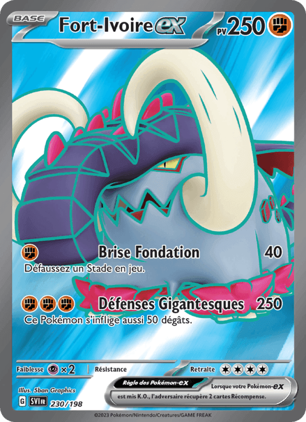 Fort-Ivoire-ex, card 230 from Écarlate et Violet