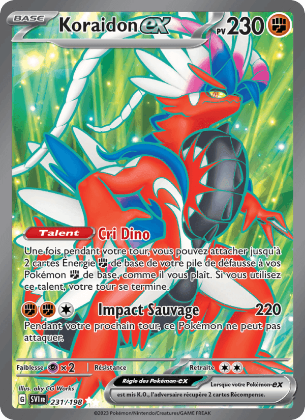 Koraidon-ex, card 231 from Écarlate et Violet