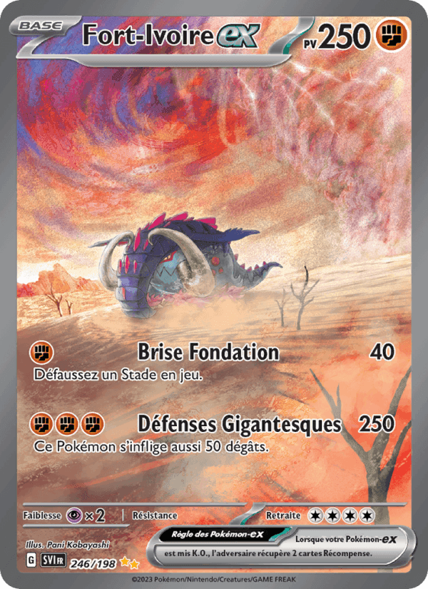 Fort-Ivoire-ex, carte 246 de Écarlate et Violet
