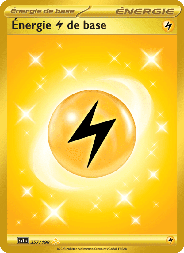 Énergie Lightning de base, carte 257 de Écarlate et Violet