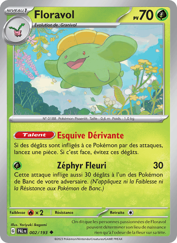 Floravol, carte 002 de Évolutions à Paldea