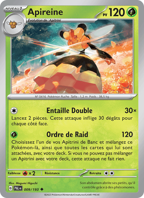 Apireine, carte 009 de Évolutions à Paldea