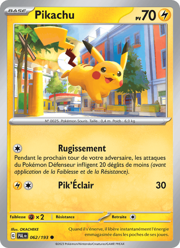Pikachu, card 062 from Évolutions à Paldea