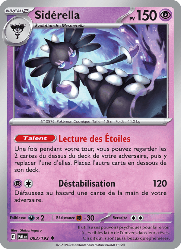 Sidérella, card 092 from Évolutions à Paldea