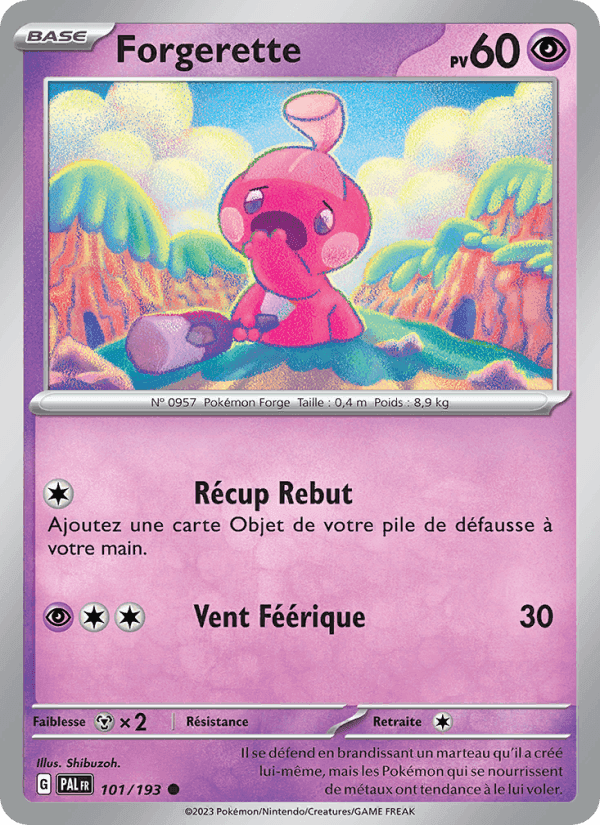 Forgerette, carte 101 de Évolutions à Paldea