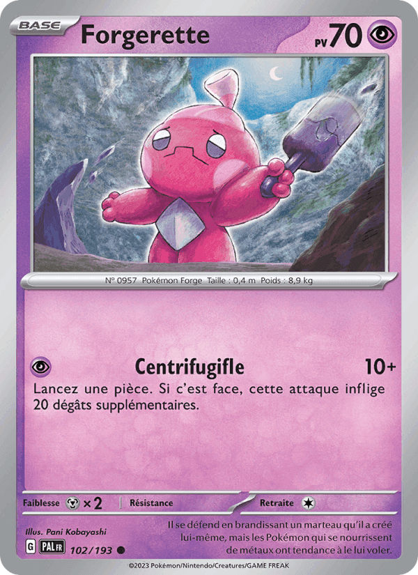 Forgerette, carte 102 de Évolutions à Paldea
