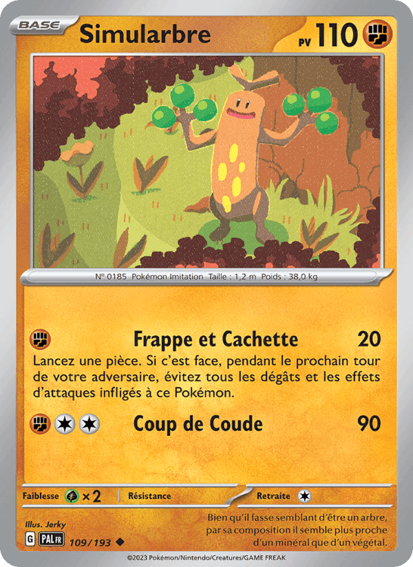 Simularbre, carte 109 de Évolutions à Paldea
