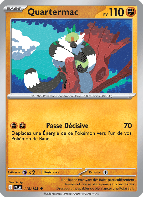 Quartermac, card 118 from Évolutions à Paldea