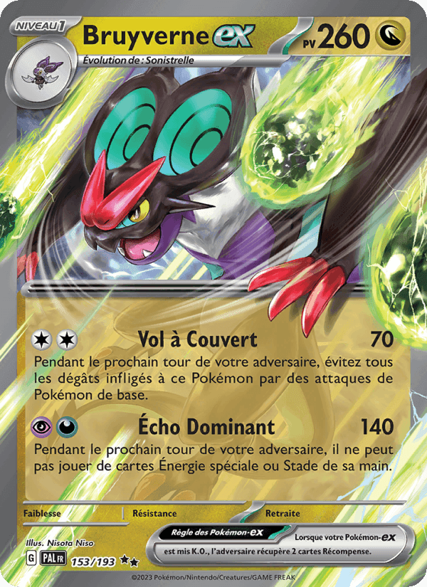 Bruyverne-ex, carta 153 de Évolutions à Paldea