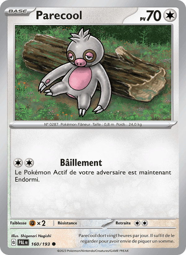 Parecool, card 160 from Évolutions à Paldea