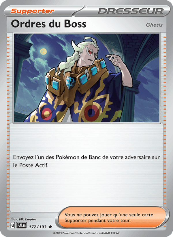Évolutions à Paldea の 172 番、Ordres du Boss