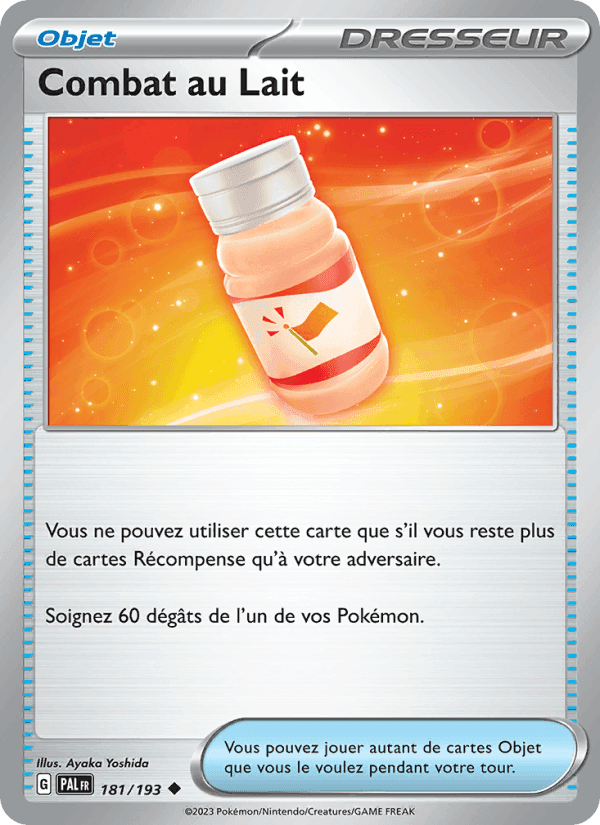 Combat au Lait, card 181 from Évolutions à Paldea
