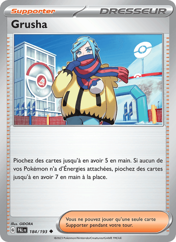 Grusha, card 184 from Évolutions à Paldea