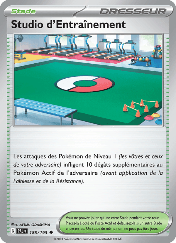 Studio d'Entraînement, card 186 from Évolutions à Paldea