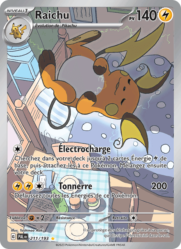 Raichu, card 211 from Évolutions à Paldea