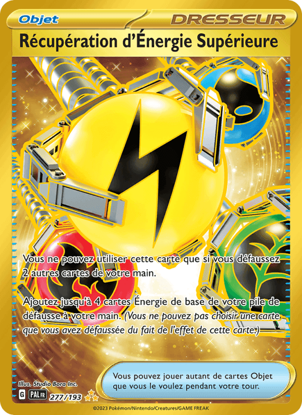Récupération d'Énergie Supérieure, card 277 from Évolutions à Paldea