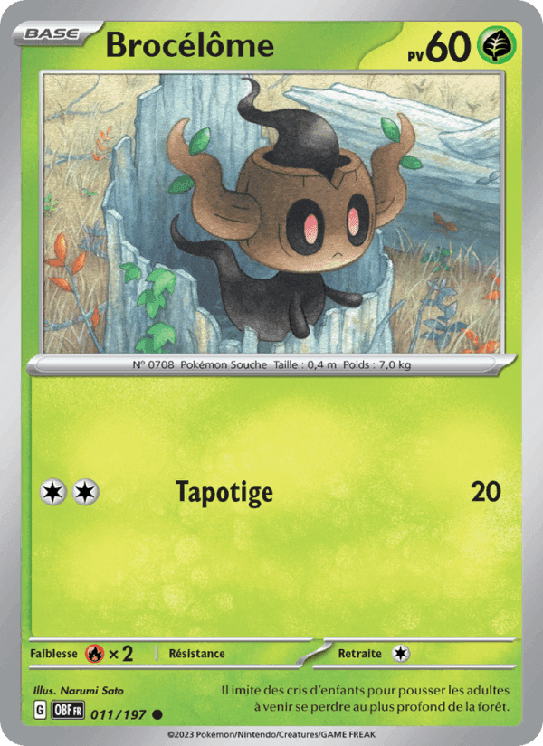 Brocélôme, carte 011 de Flammes Obsidiennes