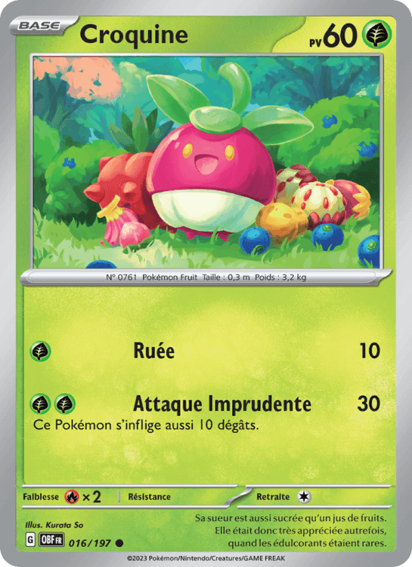 Croquine, carte 016 de Flammes Obsidiennes