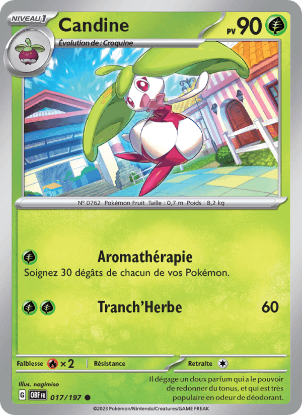 Candine, carte 017 de Flammes Obsidiennes
