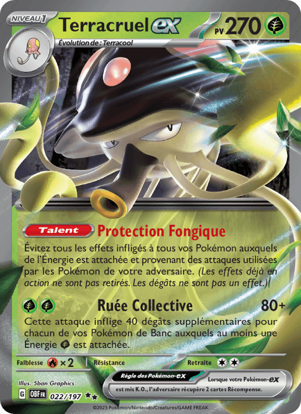 Terracruel-ex, carte 022 de Flammes Obsidiennes