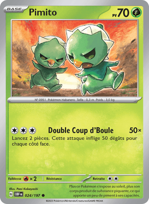 Pimito, carte 024 de Flammes Obsidiennes