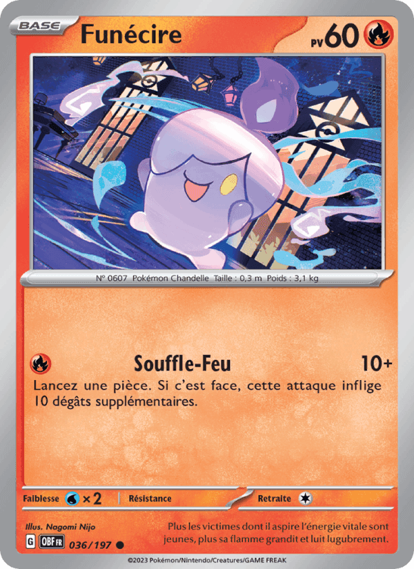 Funécire, carte 036 de Flammes Obsidiennes