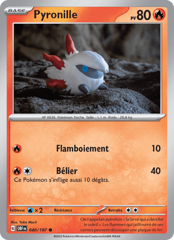 Pyronille, carta 040 di Flammes Obsidiennes