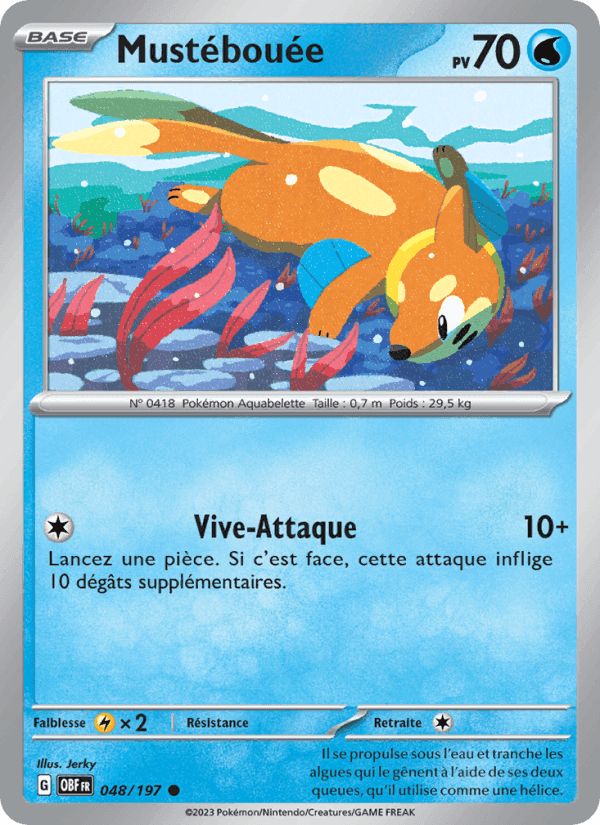 Mustébouée, carta 048 di Flammes Obsidiennes