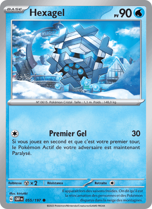 Hexagel, carte 055 de Flammes Obsidiennes