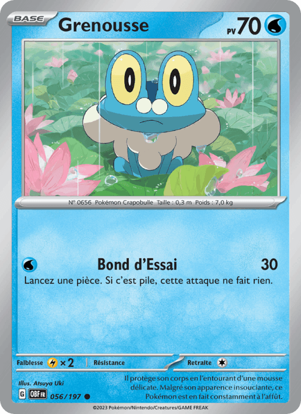 Grenousse, carte 056 de Flammes Obsidiennes