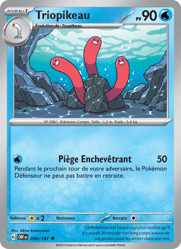 Triopikeau, carte 059 de Flammes Obsidiennes