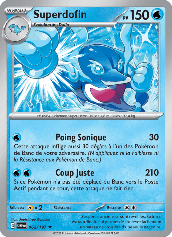 Superdofin, carte 062 de Flammes Obsidiennes