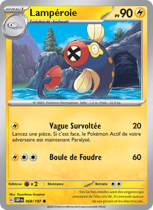 Lampéroie, carte 068 de Flammes Obsidiennes