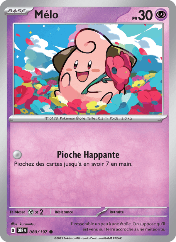 Mélo, carte 080 de Flammes Obsidiennes