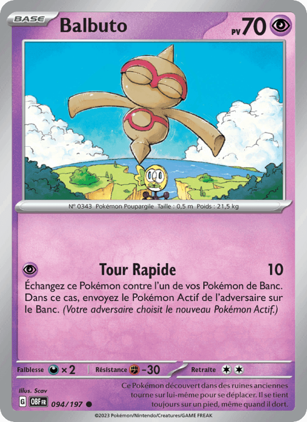 Balbuto, carte 094 de Flammes Obsidiennes
