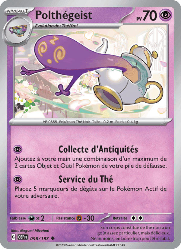 Polthégeist, carte 098 de Flammes Obsidiennes