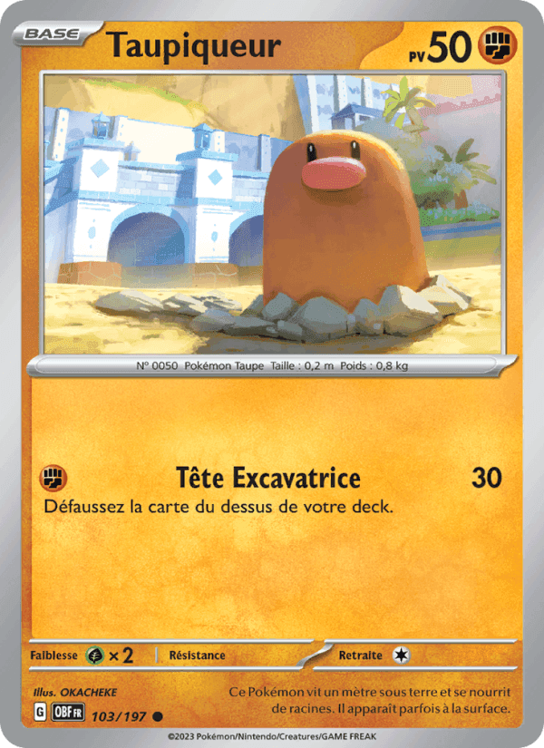 Taupiqueur, carte 103 de Flammes Obsidiennes