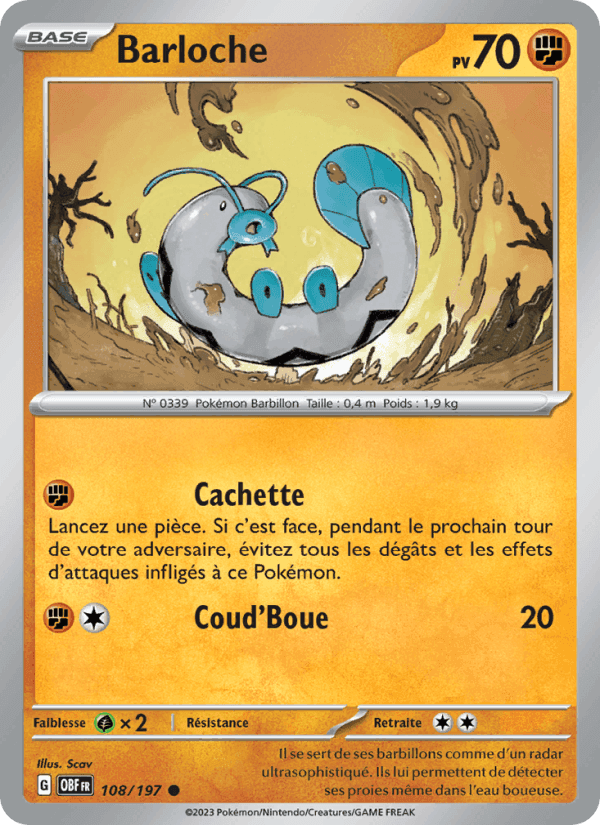 Barloche, card 108 from Flammes Obsidiennes