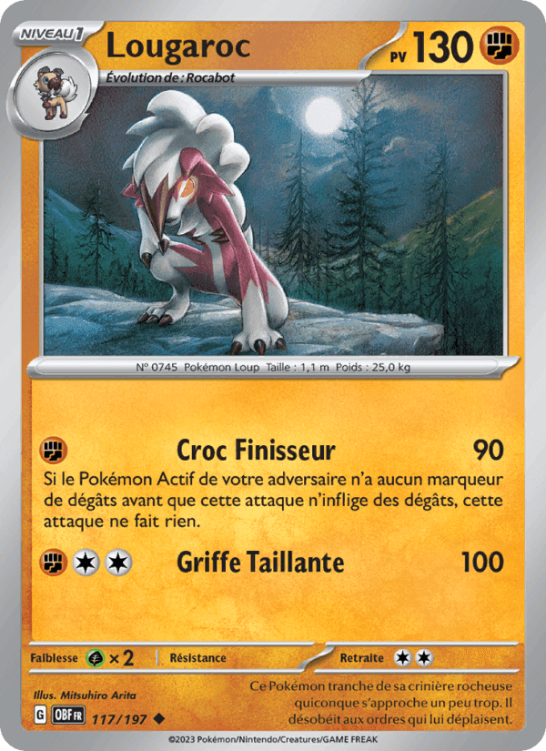 Lougaroc, carta 117 di Flammes Obsidiennes