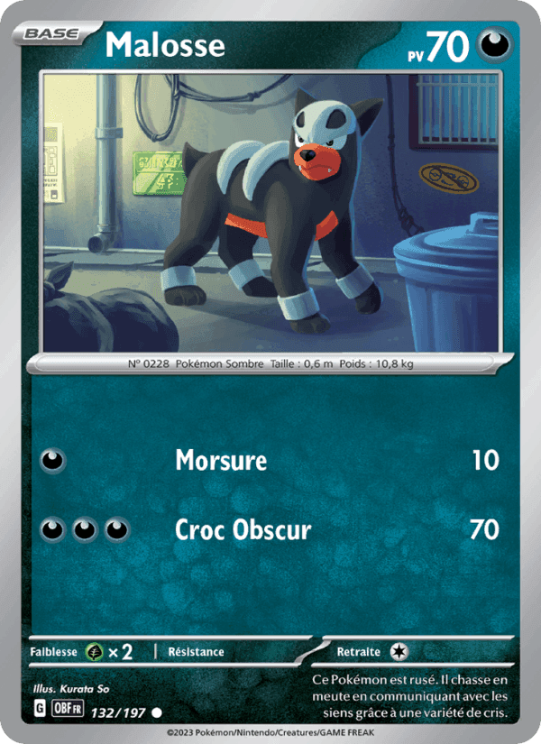 Malosse, card 132 from Flammes Obsidiennes