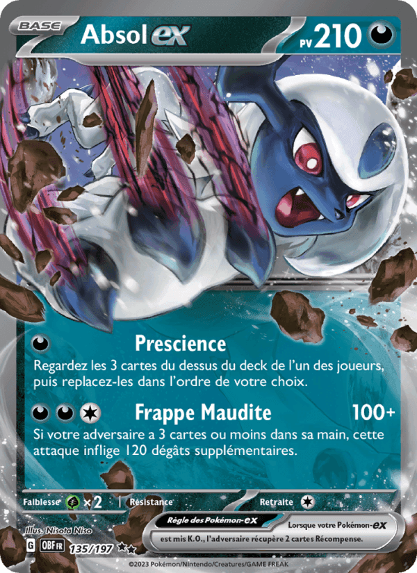 Absol-ex, card 135 from Flammes Obsidiennes